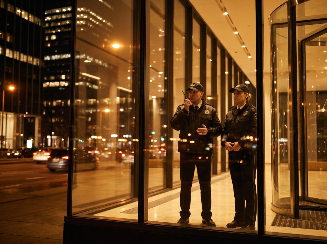 Guard Elite Security team members on site